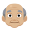 Old Man - Medium Light emoji on Facebook